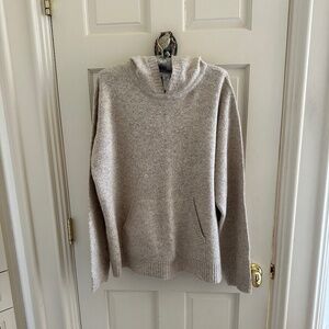 COZY JONES NY SWEATER WITH HOOD AND WARMING "POCKET"-NWT/XL